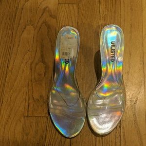 Clear "Unlisted" shoes